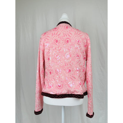 90s sequin embellished cardigan. L
