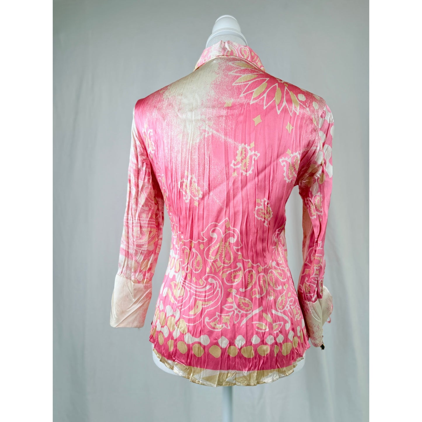 Y2K Roberto Cavalli vintage silk blouse size X