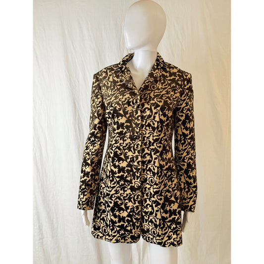 Y2K Roberto Cavalli vintage silk blouse size X