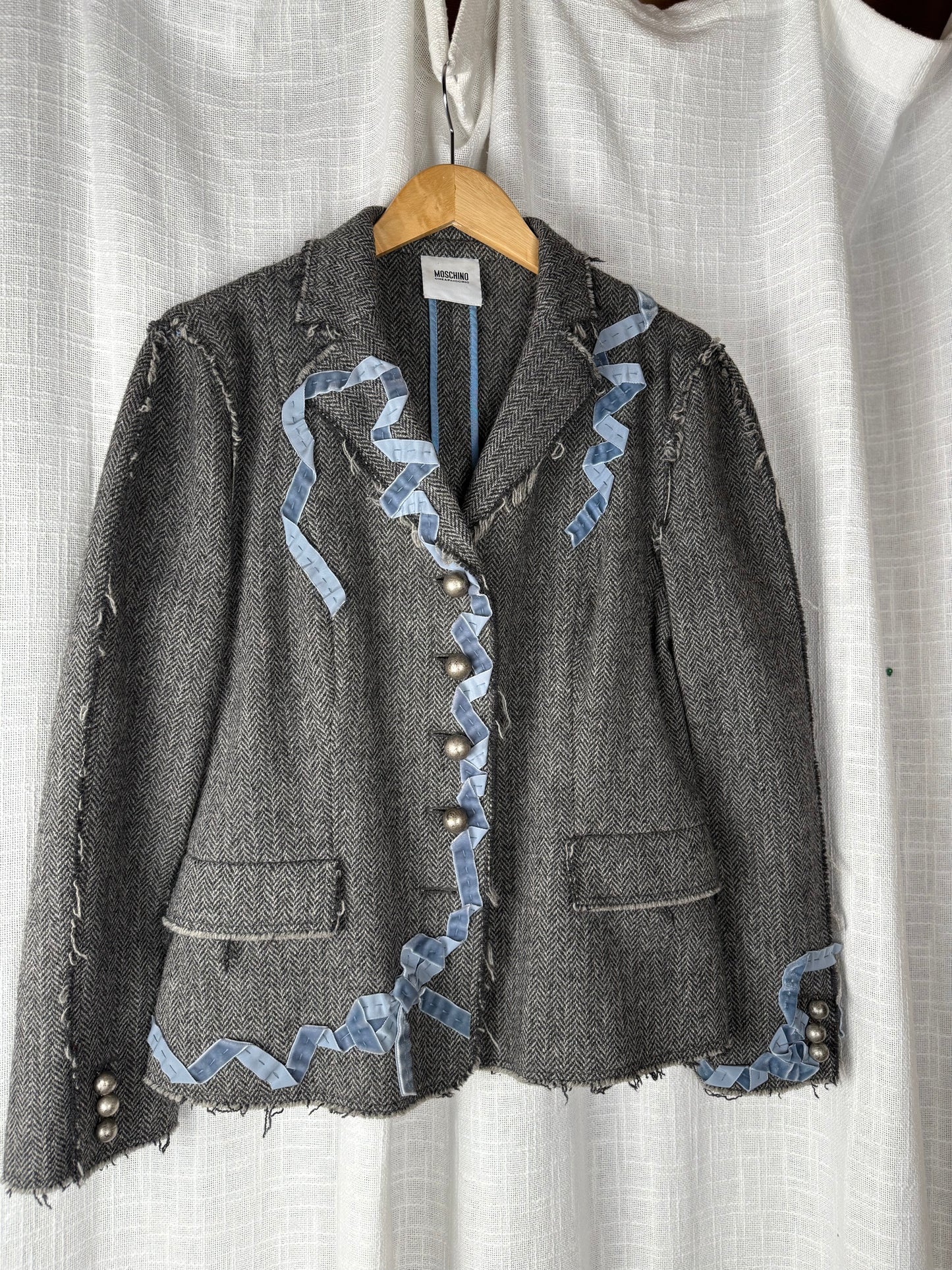 Grey tweed Moschino Cheap and Chic Blazer