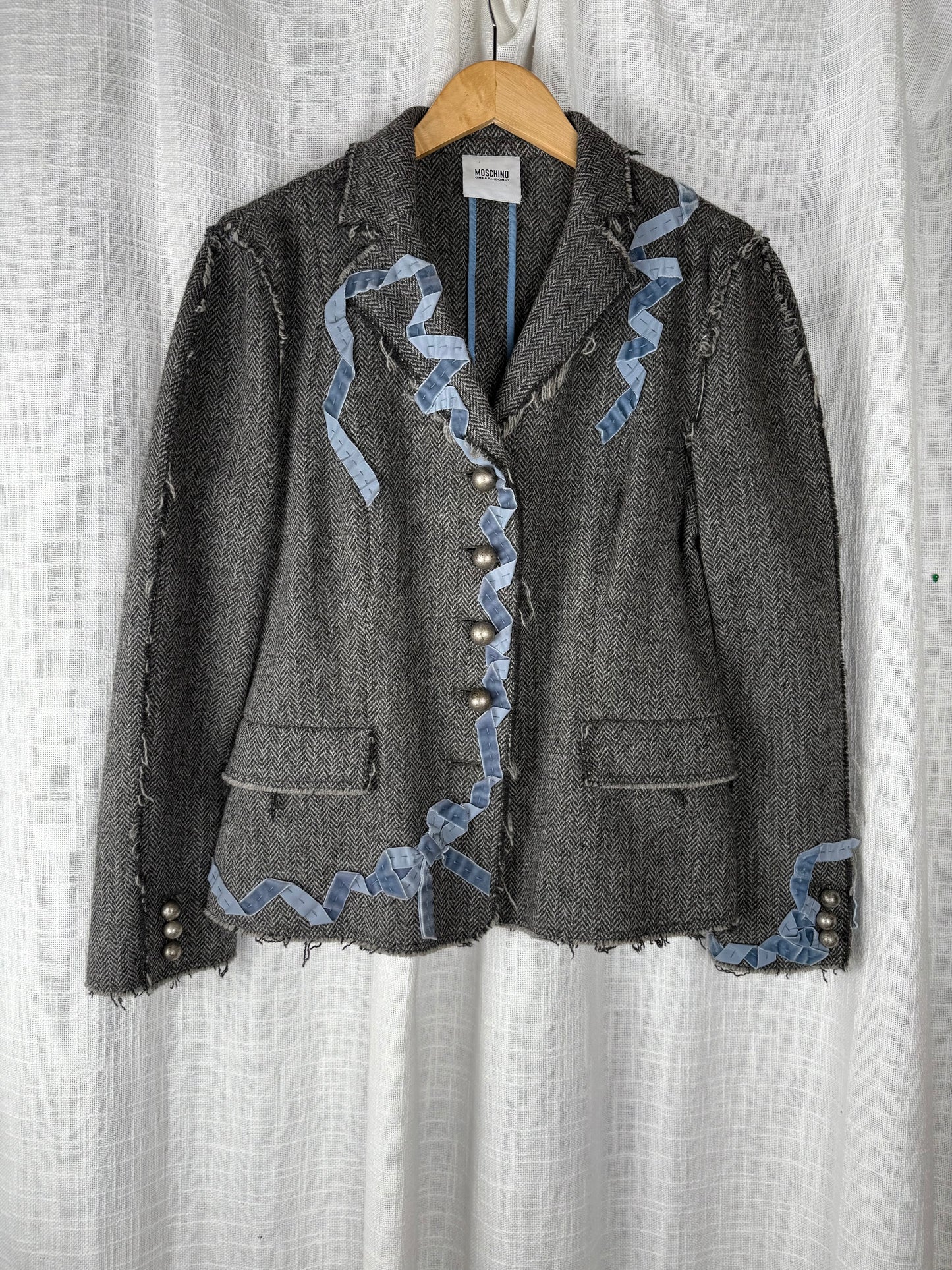 Grey tweed Moschino Cheap and Chic Blazer
