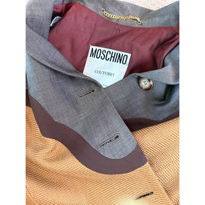 Early ’90s  blazer with photo-collage trompe-l’œil print.